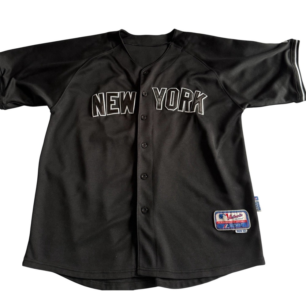 Majestic MLB Jersey New York 42  Mariana Riviera Men's Sz 52